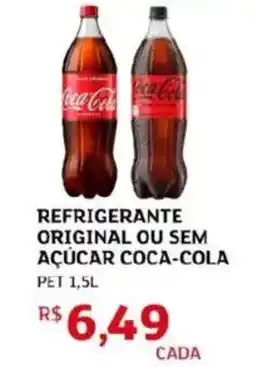 Assaí Atacadista Refrigerante original ou sem açúcar coca-cola oferta