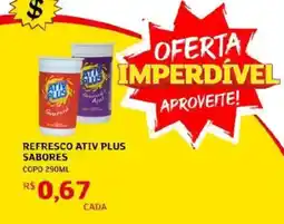 Assaí Atacadista Refresco ativ plus sabores oferta