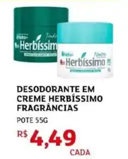 Assaí Atacadista Desodorante em creme herbíssimo fragrâncias oferta