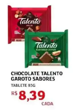 Assaí Atacadista Chocolate talento garoto sabores tablete oferta