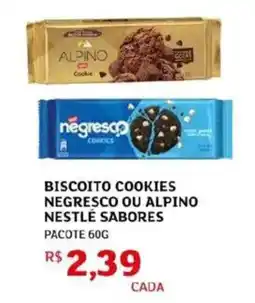 Assaí Atacadista Biscoito cookies negresco ou alpino nestlé sabores oferta