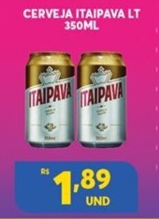 Atacadão Centro Sul Cerveja Itaipava LT 350ml oferta