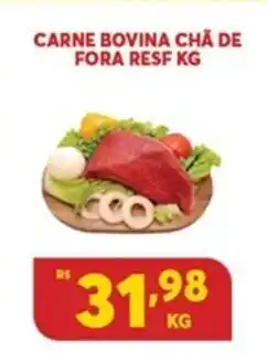 Atacadão Centro Sul Carne Bovina Cha de Fora Resf 1kg oferta