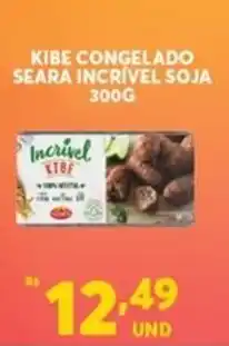 Atacadão Centro Sul Kibe congelado Seara Incrivel Soja 300g oferta