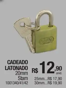 Milium Cadeado latonado oferta
