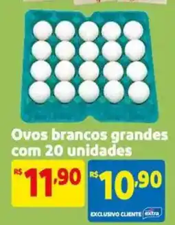 Extra Supermercado Ovos brancos grandes Cebola a granel oferta