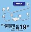 Milium Kit acessórios de banheiro pix oferta