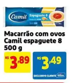 Extra Supermercado Macarrão com ovos Camil espaguete 8 oferta