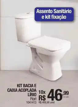 Milium Kit bacia e caixa acoplada lírio oferta