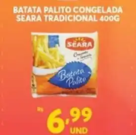 Atacadão Centro Sul Batata Palito Congelada Seara Tradicional 400g oferta