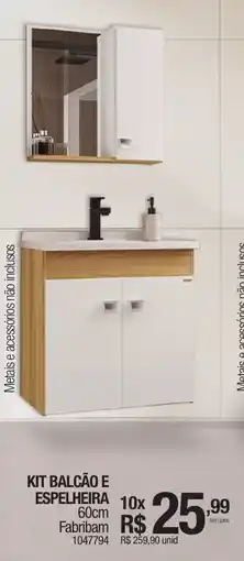 Milium KIT BALCÃO E ESPELHEIRA oferta