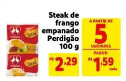 Extra Supermercado Steak de frango empanado Perdigão oferta