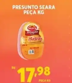 Atacadão Centro Sul Presunto Seara peca 1kg oferta