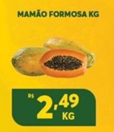 Atacadão Centro Sul Mamao formosa 1kg oferta