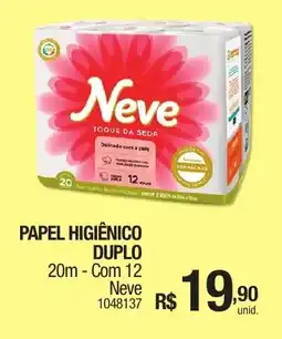 Milium Papel higiênico duplo Neve oferta