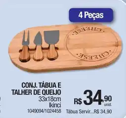 Milium Conj. tábua e talher de queijo oferta