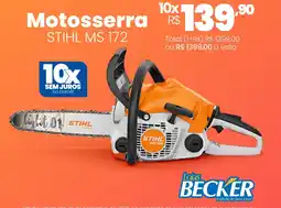 Lojas Becker Motosserra STIHL MS 172 oferta