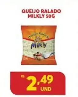 Atacadão Centro Sul Queijo Ralado Milkly 50g oferta