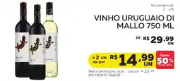 Lider Atacadista Vinho Uruguaio Di Mallo oferta