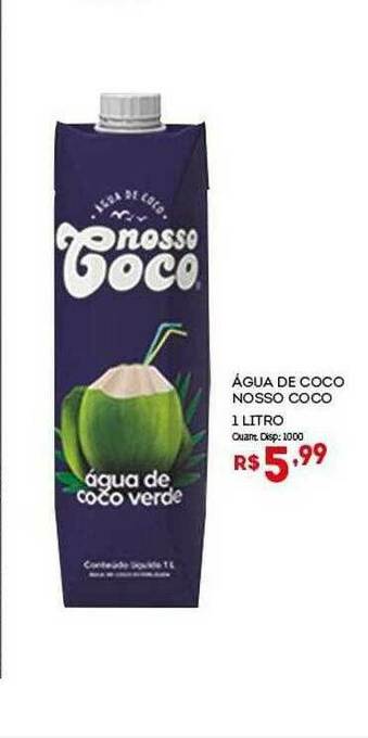 Bistek Supermercados Agua De Coco Nosso Coco oferta