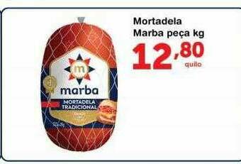 Roldão Mortadela Marba Peça Kg oferta