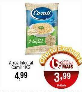 Supermercado Bem Barato Arroz Integral Camil oferta