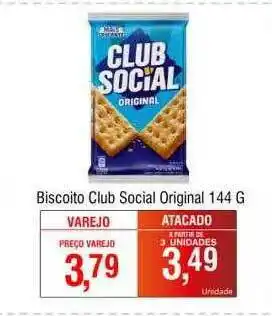 Supermercado Bem Barato Biscoito Club Social Original oferta