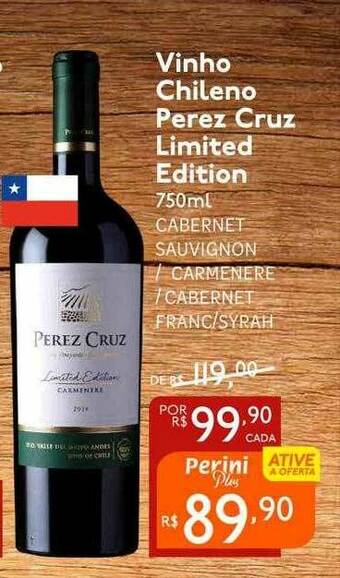 Vinho Chileno Perez Cruz Limited Edition