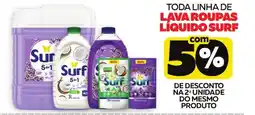 Lider Atacadista Toda linha de lava roupas líquido surf oferta