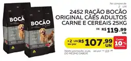 Lider Atacadista 2452 ração bocão original cães adultos carne e cereais oferta