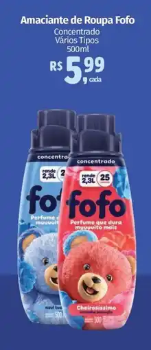 Supermercados Mateus Amaciante de Roupa Fofo oferta