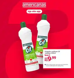 Lojas Americanas limpador multiuso Cif +antibac oferta