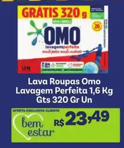 Covabra Supermercados Lava Roupas Omo Lavagem Perfeita oferta
