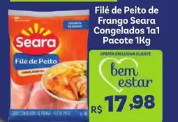 Covabra Supermercados Filé de Peito de Frango Seara Congelados 1a1 Pacote oferta