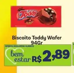 Covabra Supermercados Biscoito Toddy Wafer oferta