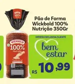 Covabra Supermercados Pão de Forma Wickbold 100% Nutrição oferta
