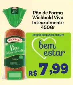 Covabra Supermercados Pão de Forma Wickbold Viva Integralmente oferta