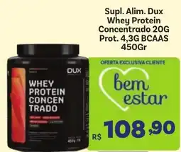 Covabra Supermercados Supl. Alim. Dux Whey Protein Concentrado 20G Prot. 4,3G BCAAS oferta