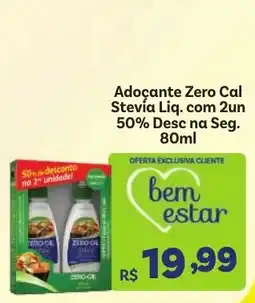 Covabra Supermercados Adoçante Zero Cal Stevia Liq. oferta