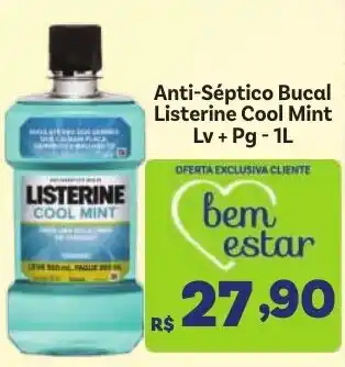 Covabra Supermercados Anti-Séptico Bucal Listerine Cool Mint oferta