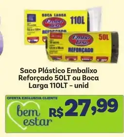 Covabra Supermercados Saco Plástico Embalixo oferta