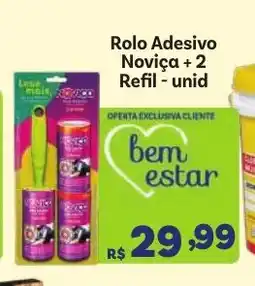 Covabra Supermercados Rolo Adesivo Novica +2 Refil - unid oferta