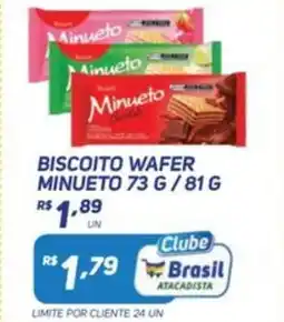 Brasil Atacadista Biscoito wafer minueto oferta