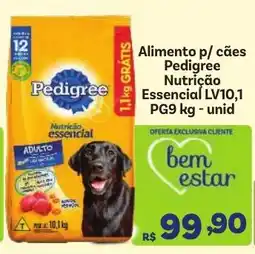 Covabra Supermercados Alimento p/ cães Pedigree Nutrição Essencial oferta