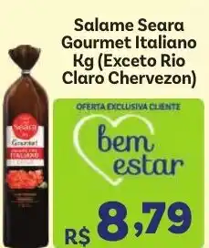 Covabra Supermercados Salame Seara Gourmet Italiano oferta