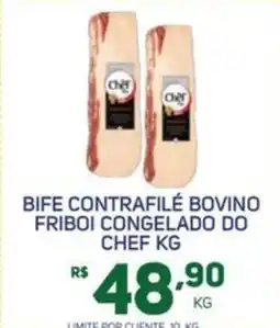 Brasil Atacadista Bife contrafilé bovino friboi congelado do chef oferta
