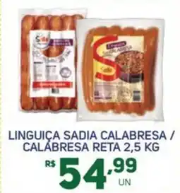 Brasil Atacadista Linguiça sadia calabresa / calabresa reta oferta