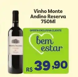 Covabra Supermercados Vinho Monte Andino Reserva oferta