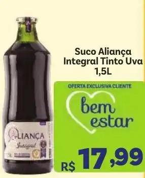 Covabra Supermercados Suco Aliança Integral Tinto Uva oferta