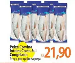 Atacadão Peixe Corvina Inteira Costa Sul Congelado oferta